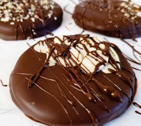 Chocolate Covered Tahini Cookies