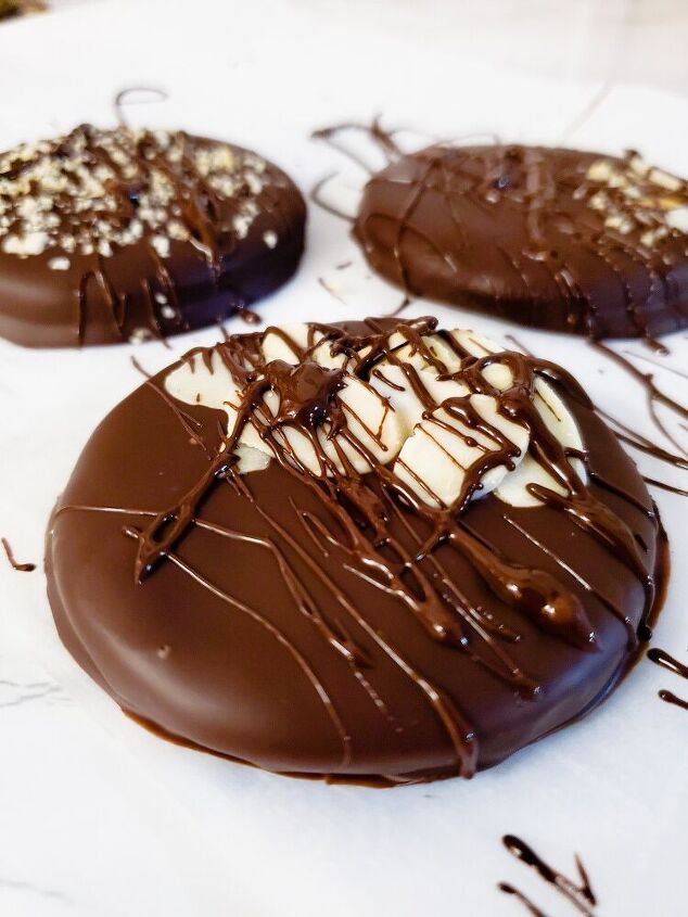 chocolate covered tahini cookies