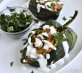 s 15 flavorful stuffed pepper recipes everyone will love, Simple Stuffed Poblano Peppers