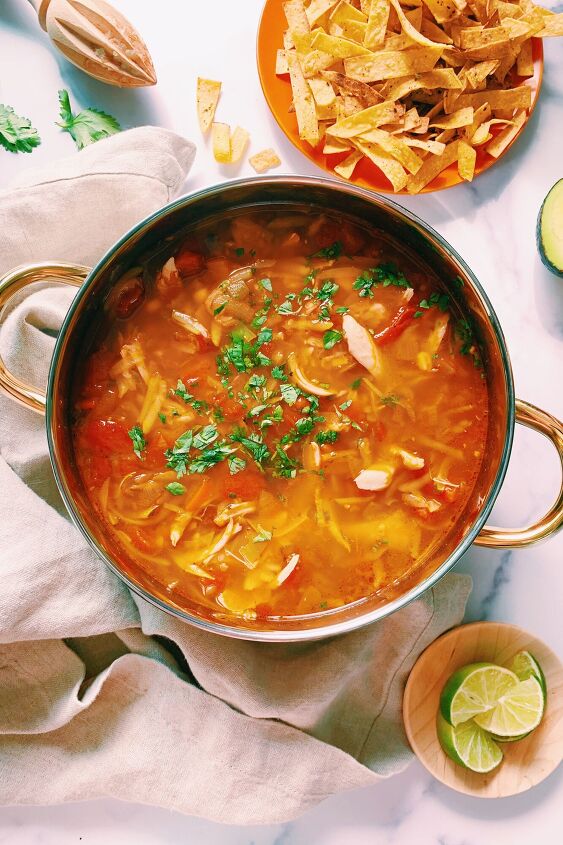 s the top 10 soup recipes of 2020, The Very Best Chicken Tortilla Soup