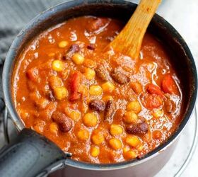 s the top 10 quick dinner recipes of 2020, Vegetarian Pumpkin Chili Recipe With Rice He