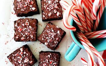Peppermint Brownies With Whipped Ganache