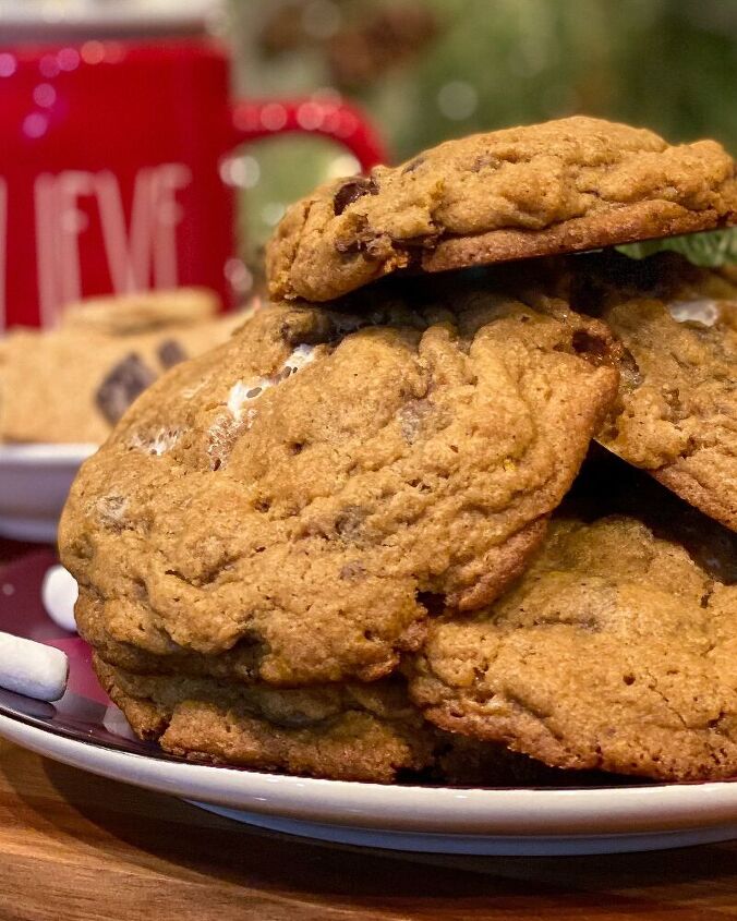 mores stuffed chocolate chip cookies
