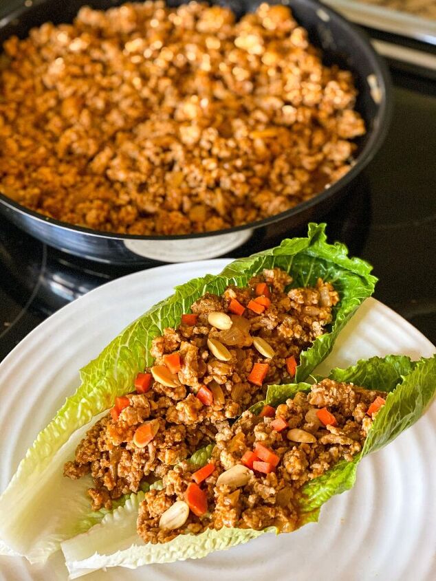 10 healthy lettuce wraps for summer, Peanut Thai Turkey Lettuce Wraps