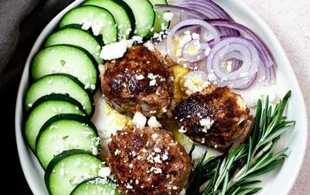 20 Minute Easy Keto Greek Meatballs With Veggies