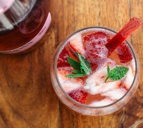 Strawberry Lemon Prosecco Cocktail (By the Glass or By the Pitcher)