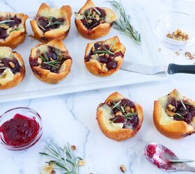 Cranberry Brie Bites With Rosemary