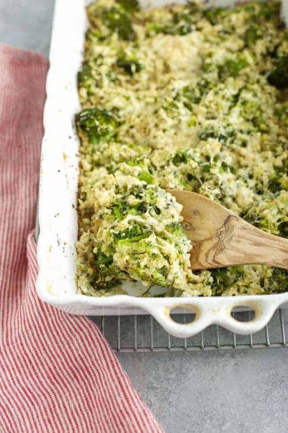 s 15 keto recipes to help you eat better in 2021, Cauliflower Broccoli Bake With Alfredo