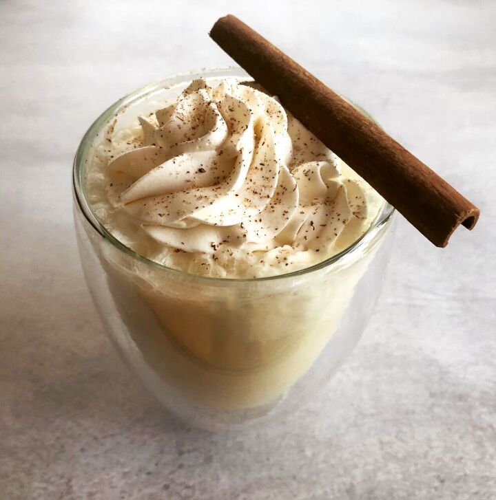 boozy eggnog cocktail