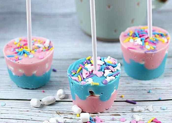 magical unicorn hot chocolate stirrers