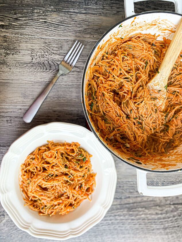 s 15 easy vegan recipes, Vegan Pasta Fideo