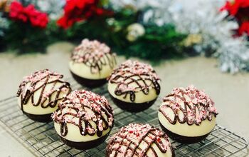 Peppermint Bark Hot Cocoa Bombs