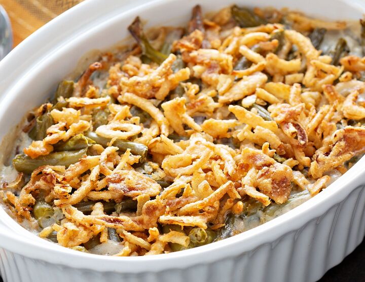 s 2 unexpected brussels sprouts ideas for your holiday sides, Green Bean Brussels Sprouts Casserole