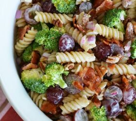 s 13 amazing salads to serve alongside your christmas ham, Broccoli Grape Pasta Salad