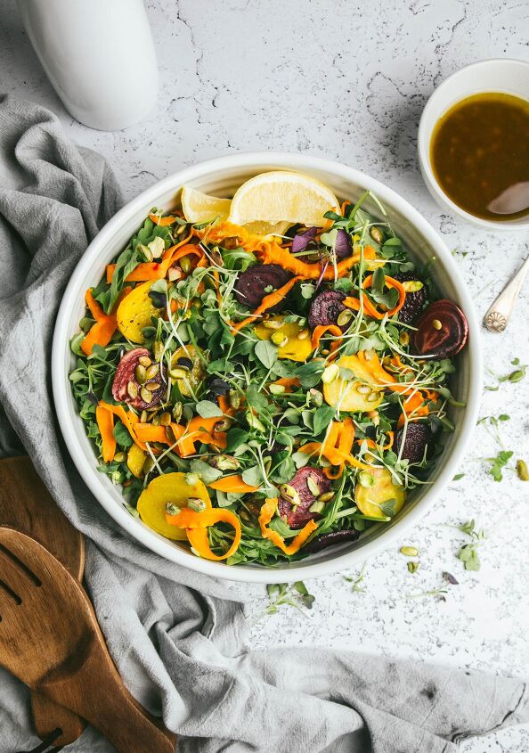 s 13 amazing salads to serve alongside your christmas ham, Root Vegetable Salad With Maple Cumin Vinaigr