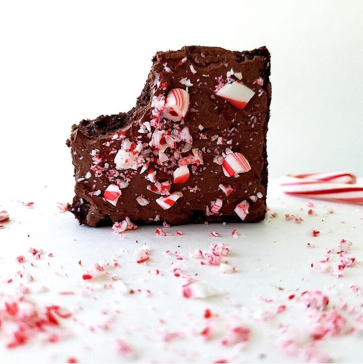 s 10 perfect peppermint baked goods to make your week merrier, Peppermint Brownies With Whipped Ganache
