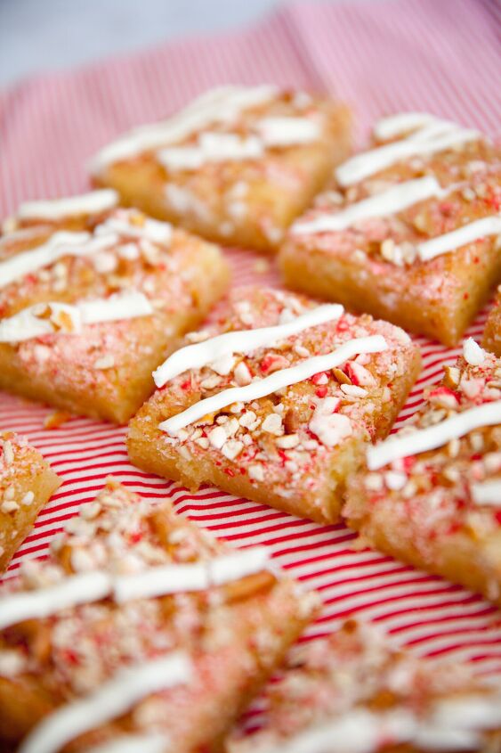 s 10 perfect peppermint baked goods to make your week merrier, Peppermint Pretzel Blondies