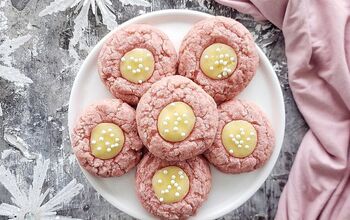 Pink Velvet Thumbprint Cookies