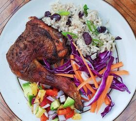 Jamaican Jerk Chicken With Coconut Rice and Pineapple Salsa