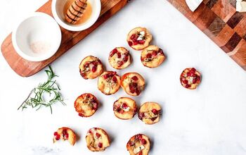 Pomegranate Rosemary Brie Bites