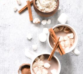 s how to make the ultimate cup of cocoa 10 ways, Creamy Hot Cocoa With Almond Protein Powder