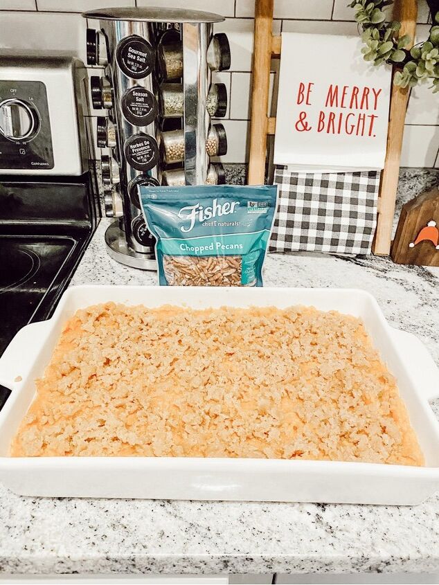 sweet potato casserole, Look at that yummy topping