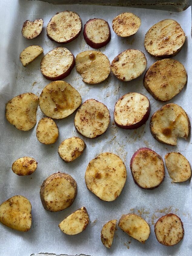 crispy seasoned baked potato rounds
