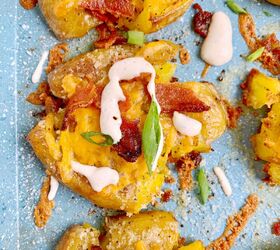 If you've never had loaded smashed potatoes, these are amazing!