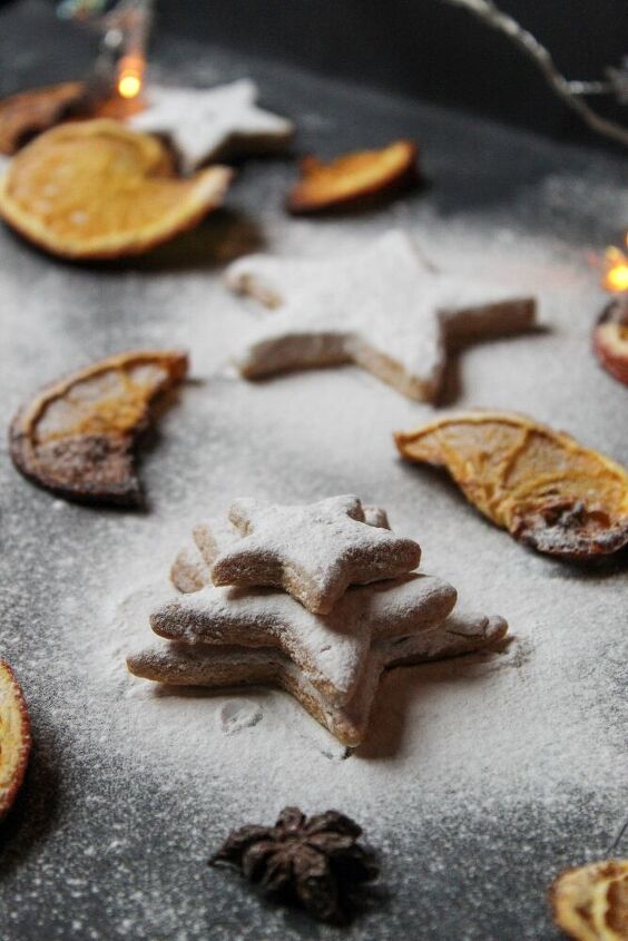 snow coated vanilla bourbon christmas butter cookies