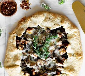 Mushroom, Leek, Sweet Potato and Fontina Galette With Rosemary Crust