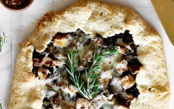 Mushroom, Leek, Sweet Potato and Fontina Galette With Rosemary Crust