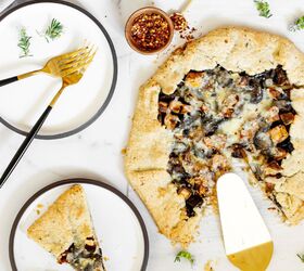 Mushroom, Leek, Sweet Potato and Fontina Galette With Rosemary Crust | Foodtalk