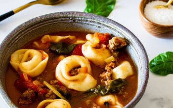Hearty Tortellini and Spinach Soup