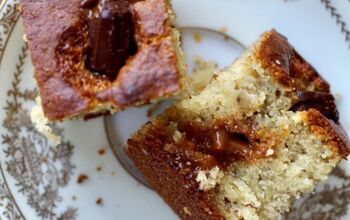 Butter Banana Bread With Dulce De Leche Pockets