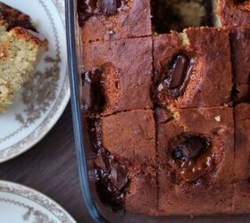 The fluffiest banana bread (ever) hides pockets of decadent dulche de leche (oh my!)