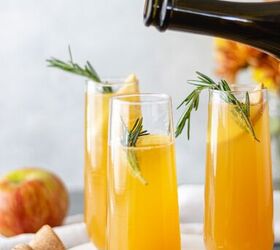 How to Make Apple Cider Mimosa - Koti Beth