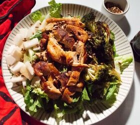juicy chicken and asian pear salad
