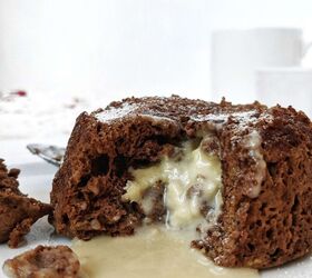 easy white chocolate lava mug cake in a microwave