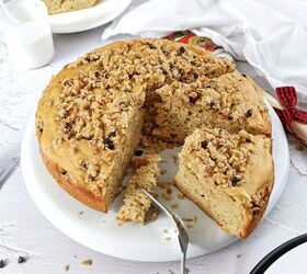 fail proof simple vanilla protein cake with oat streusel