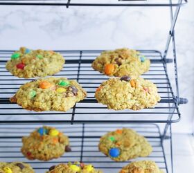 easy chewy oatmeal m m cookies