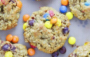Easy Chewy Oatmeal M&M Cookies