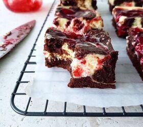 small batch cherry cheesecake brownies