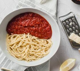 spaghetti with quick lemony marinara