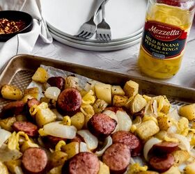 sausage potato and pepper sheet pan dinner