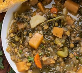 winter vegetable lentil soup