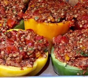 lentil and quinoa stuffed peppers