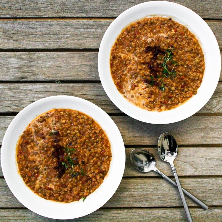 sun dried tomato lentil stew
