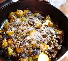 Charred Lemon Caper Brussels Sprouts