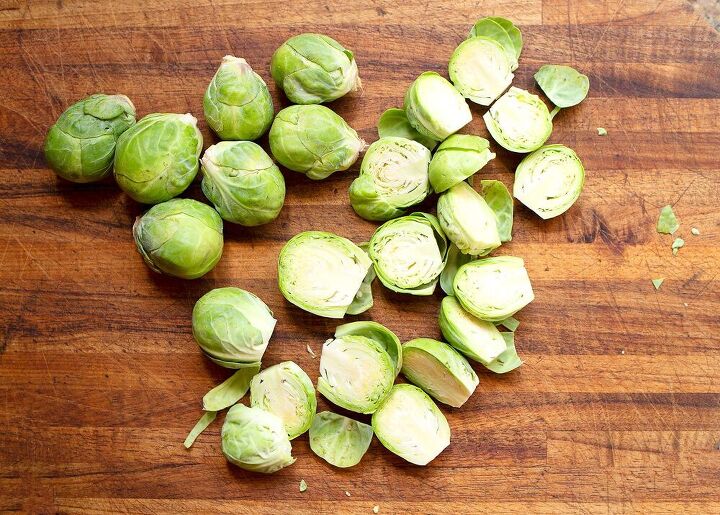 charred lemon caper brussels sprouts