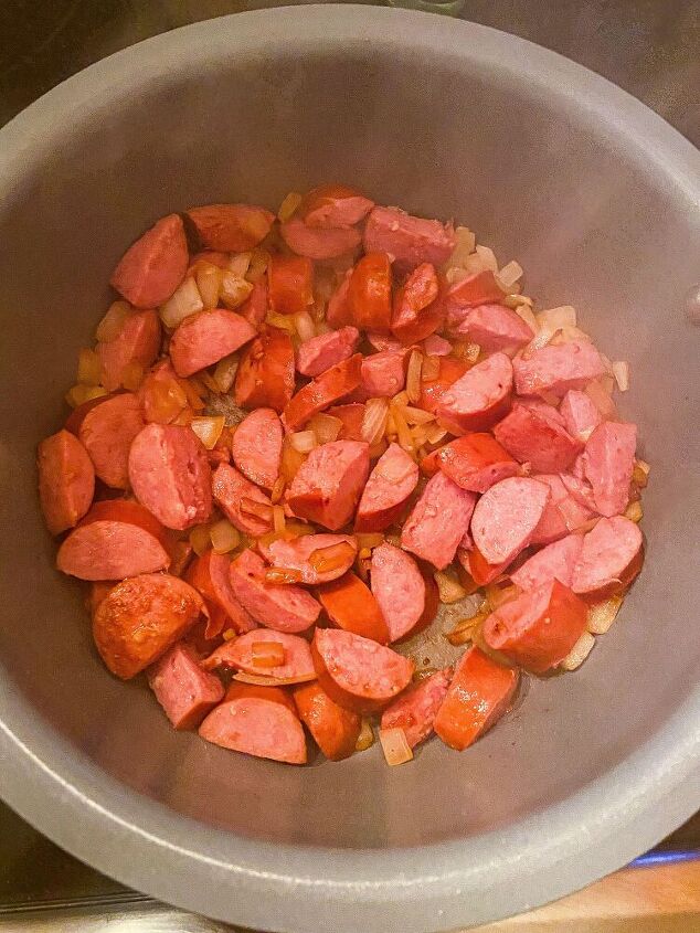 easy sausage and cabbage stir fry